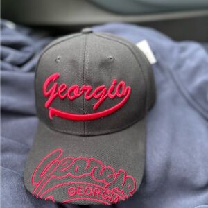 Georgia Black and Red Cap
